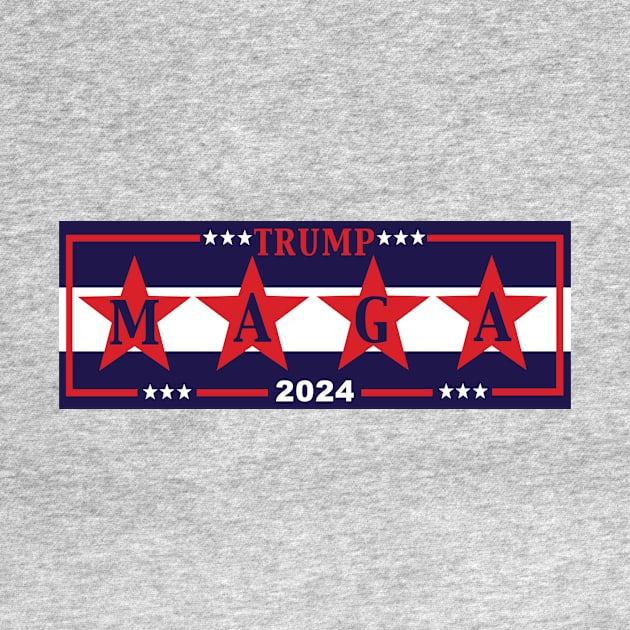 Trump MAGA 2024 by Big Palm Tree